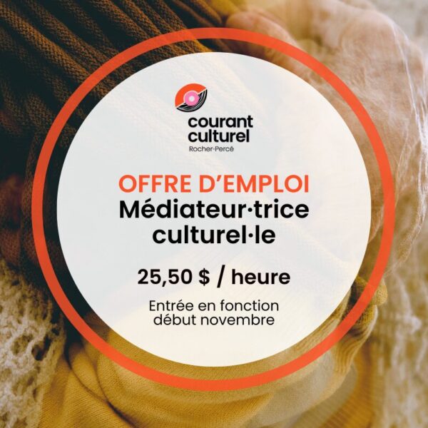 OFFRE D'EMPLOI - Médiatri·ce culturel·le